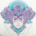 Алмазная (кристальная) мозаика Фрея, Богемный стиль, 50х50 см