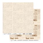 Бумага для скрапбукинга Вокруг меня. Газеты 190 г/м², 30.5х30.5 см, 10 шт, 3, Mr.Painter PSR 2606