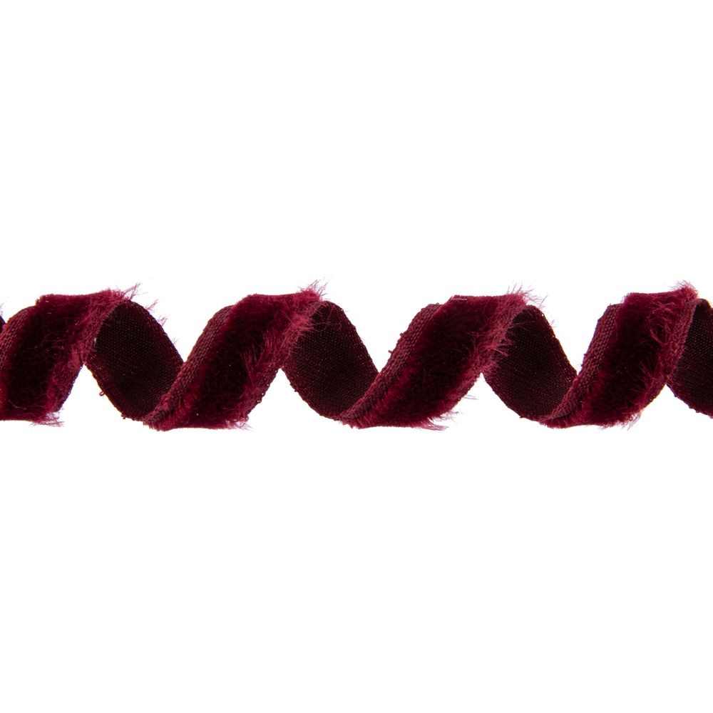 Лента бархатная (тесьма) 11.0 мм / 10±0.5 метров, бордовый, Blitz С3574Г17