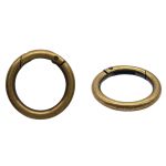 Карабин металл кольцо 32.0 мм (44х44 мм), латунь, 5 шт