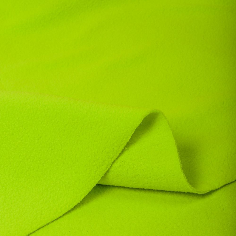 Флис 2-сторонний 190 г/м², 150 см / 2 метра, TBY-0059-229.2, цв.F229 неон желтый