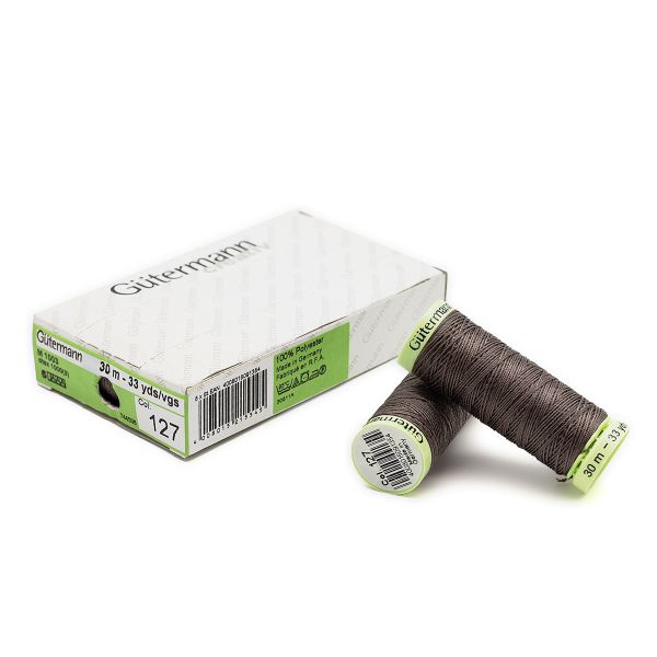 Нитки отделочные Gutermann Top Stitch, 30м, 127 т.серо-сиреневый, 5 катушек