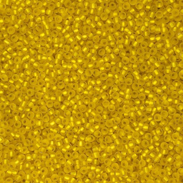 Бисер Preciosa прозрачный матовый с серебр.центром 10/0 (2.3 мм), круг.отв., 50гр, (87010)