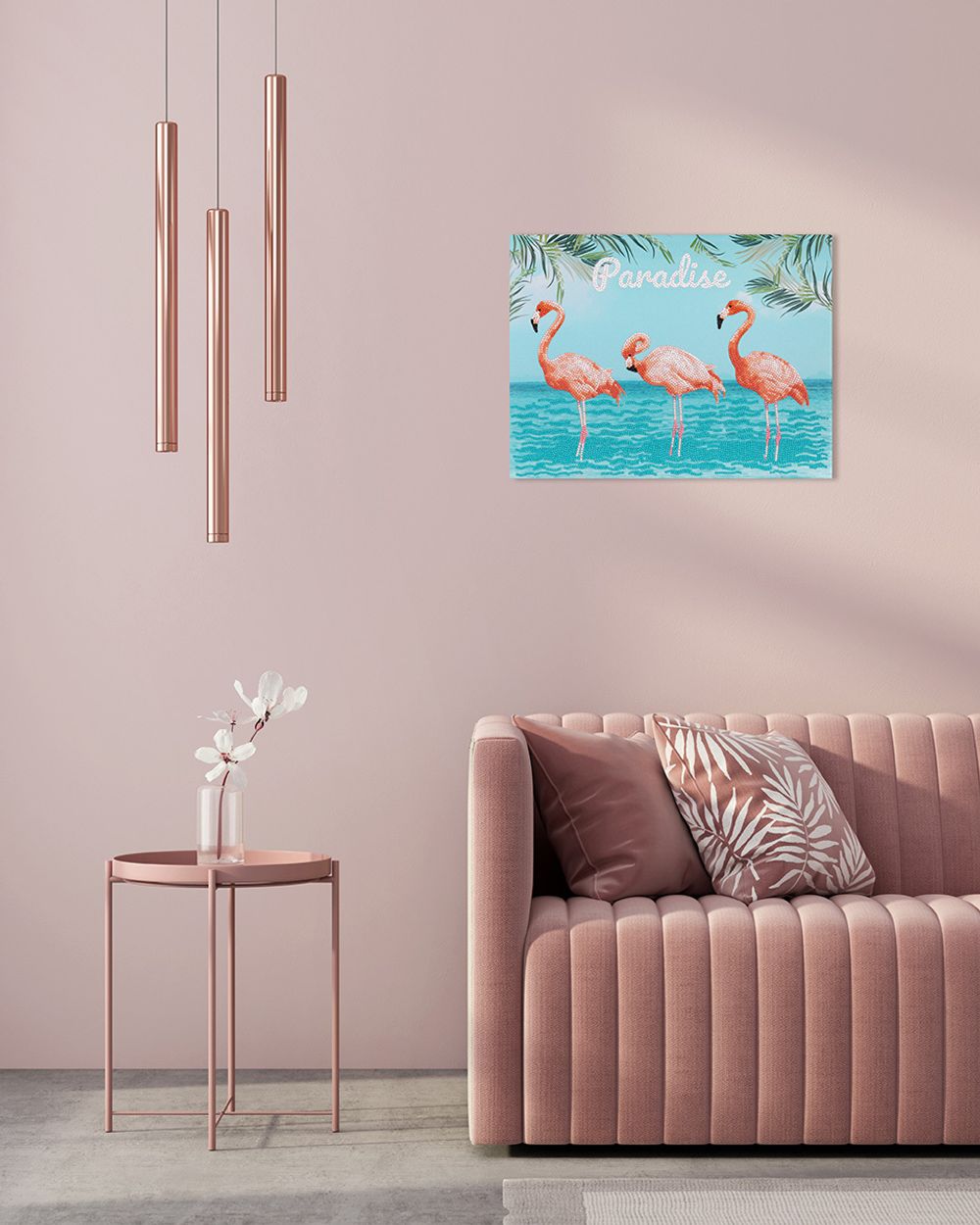 Алмазная (кристальная) мозаика Фрея, Тропический рай, 40х30 см