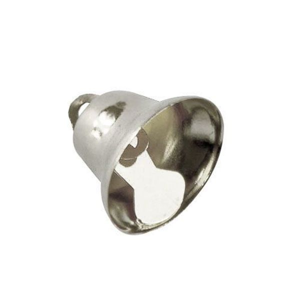 Колокольчики 18 мм, 10 шт, металл, серебро, Астра