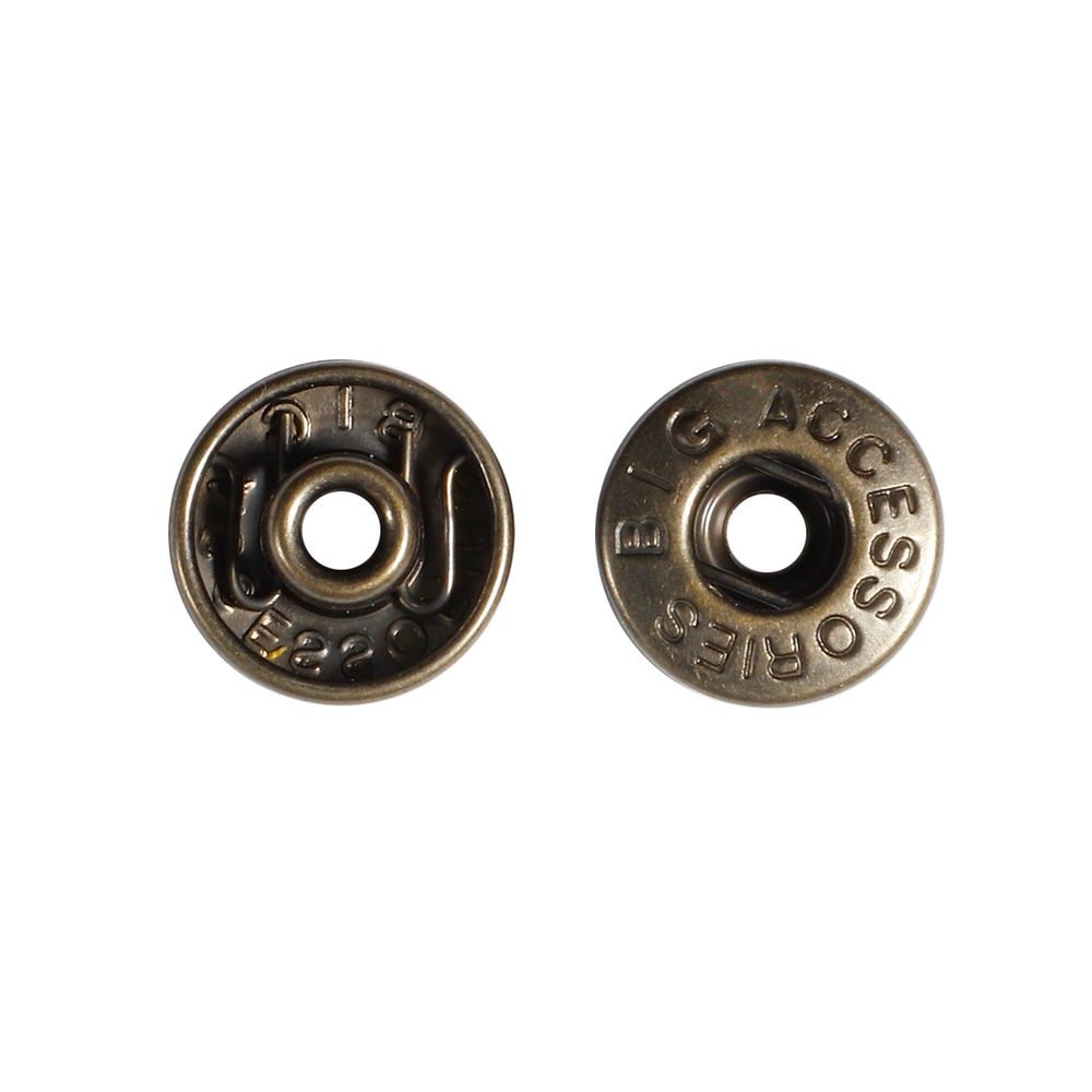 Часть кнопки Альфа (S-образная) ⌀13.5 мм (B-часть), лат 5/15 пруж, 100 шт, BIG