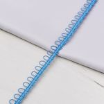 Тесьма декоративная с петлями 15 мм / 18.29 метра, голубой, 13-7735