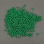 Бусины пластик (перламутр) ⌀6 мм, цв.035 изумруд, уп.500г (4838 шт), Magic4Hobby