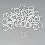 Кольца для бюстгальтера пластик ⌀12.0 мм, 50 шт, белый