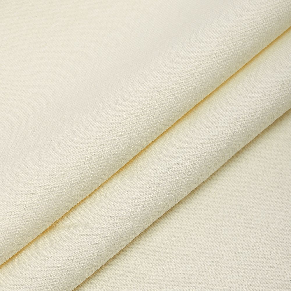 Футер 2-нитка петля поликоттон стрейч 220 г/м², 160 см / 3 метра, ФУТ2Х.TBY.ХЛ-ПЭ.S801.3, цв.S801 молочный