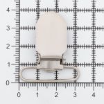Клипса для подтяжек гладкая 30.0 мм, сталь (никель), 20 шт