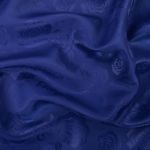 Ткань подкладочная (таффета) с рисунком 96 г/м², 100х145 см, 129 васильковый (розы), Gamma JTR