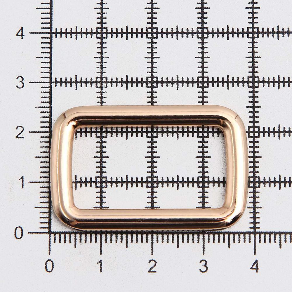 Рамка прямоугольная металл 30 мм /39х25 мм/ золото цв.02, ГУ12749, 4 шт