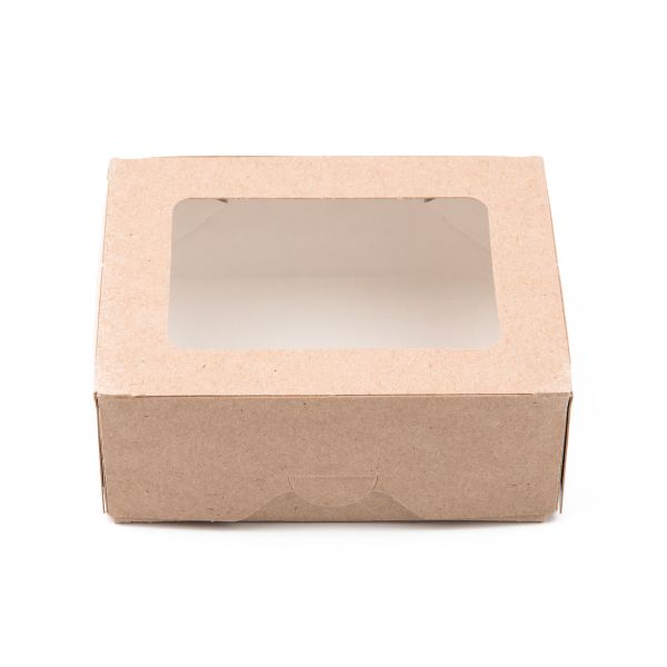 Коробка для безе с окном 10х8 x4 см, 5 шт, S-Chief BFC-034