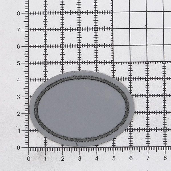 Термоаппликация светоотражающая овальная, 60х43 мм, LA425, 3 шт