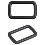 Рамка прямоугольная металл 30 мм /39х25 мм/ черный матовый, ГУ12749, 4 шт