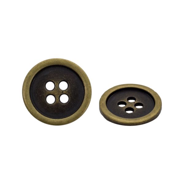 Пуговицы 4 прокола д-17мм латунь, 50 шт