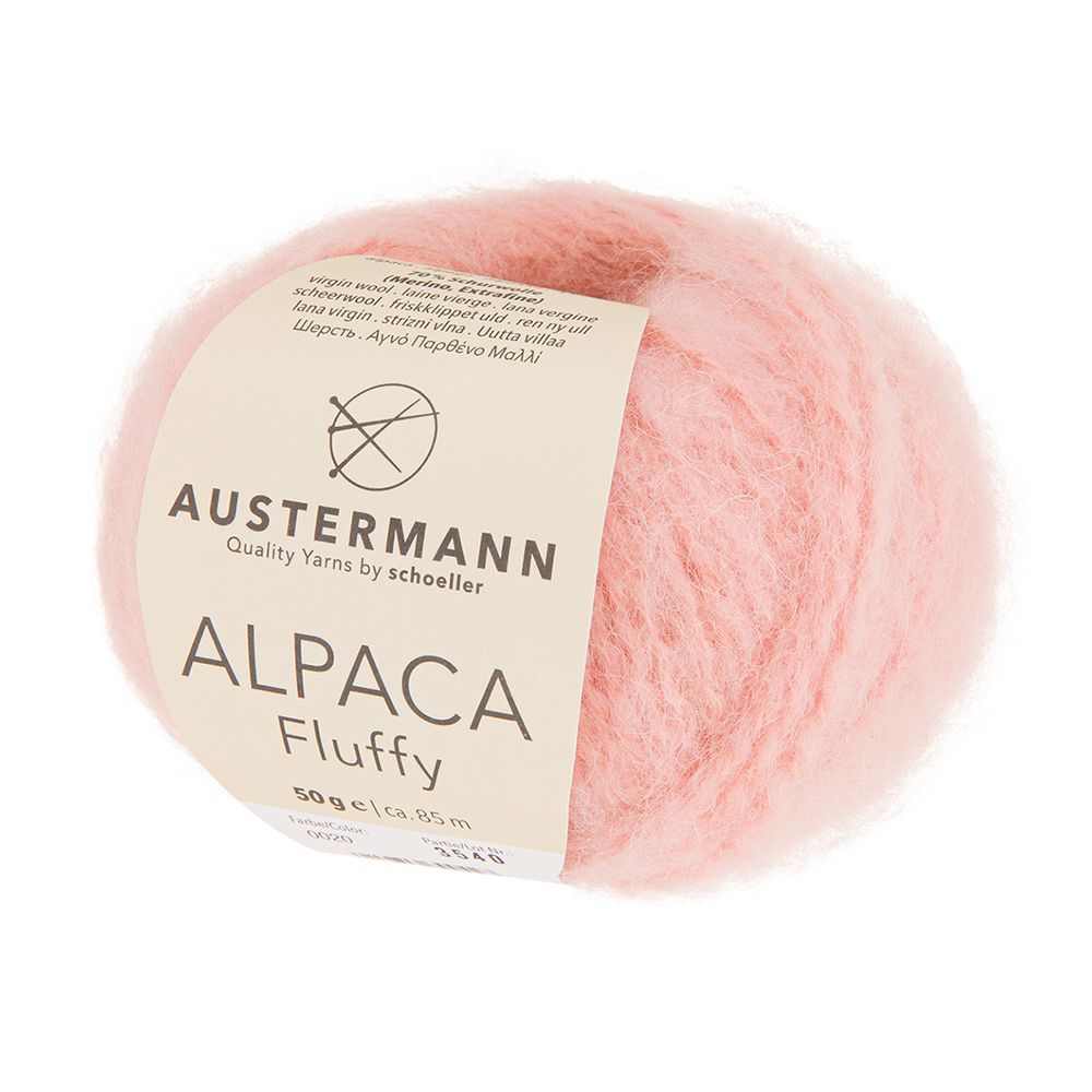 Пряжа Austermann (Аустерманн) Alpaca Fluffy / уп.10 мот. по 50 г, 85 м, 12008
