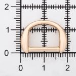 Полукольцо декоративное металл внутр. 12 мм (внешн. 20х14 мм), 4 шт, золото, MT-1855