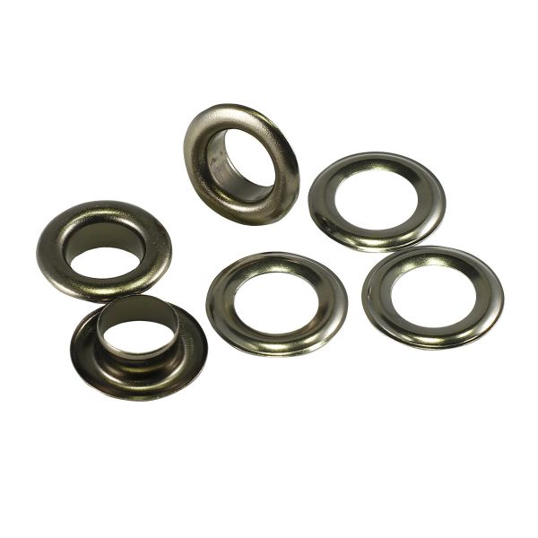 Люверсы металл ⌀_8.0 мм (внутр.), чер.никель, 100 шт, S090809, BIG