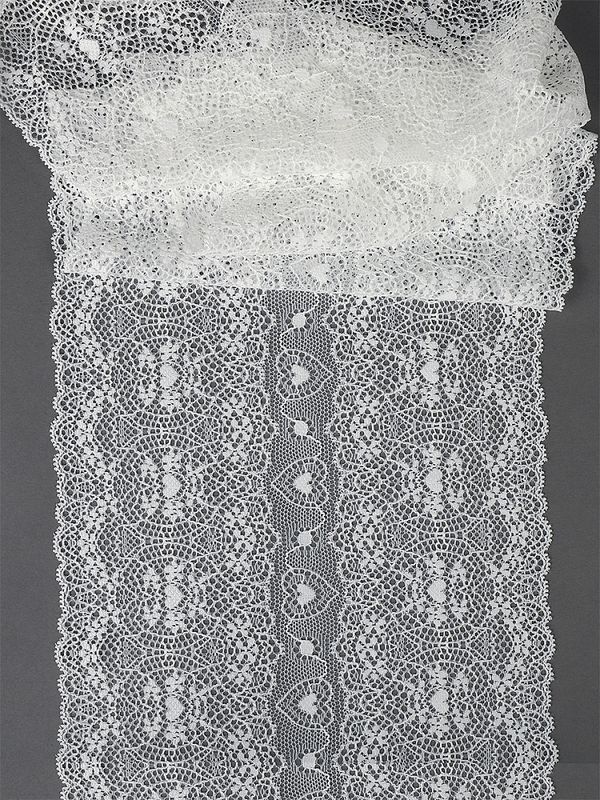 Кружево бельевое эластичное 185 мм / 2.7 м, 6185, цв.004 белый, Kruzhevo