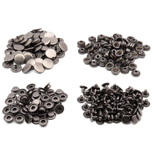 Кнопка Дельта (O-образная) ⌀15/12 мм, ≈720 шт, МЕТАЛЛ, чер.никель, NEW STAR