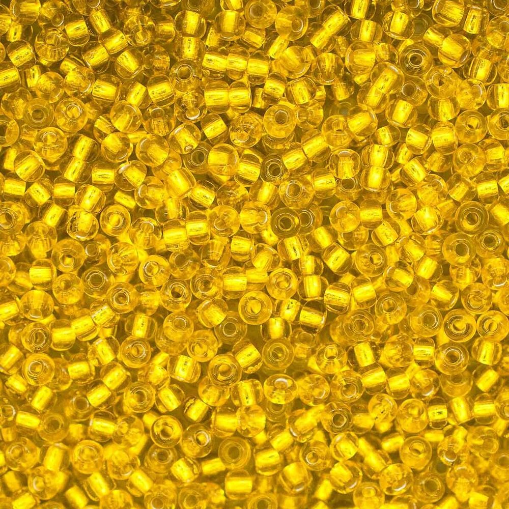 Бисер Preciosa прозрачный с серебр. центром 10/0 (87010) круг. отв, 50гр