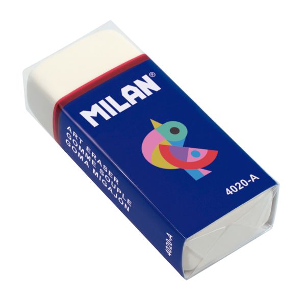 Ластик из синтетического каучука 4020A Животные (в картонной обложке и в упаковке) 5,5х2,3х1,3 см, 20 шт, CMM4020A, Milan