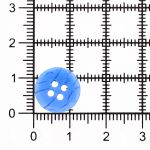 Пуговицы 4 прокола 20L=12.5 мм, пластик, col.11 синий, 72 шт, CN2844