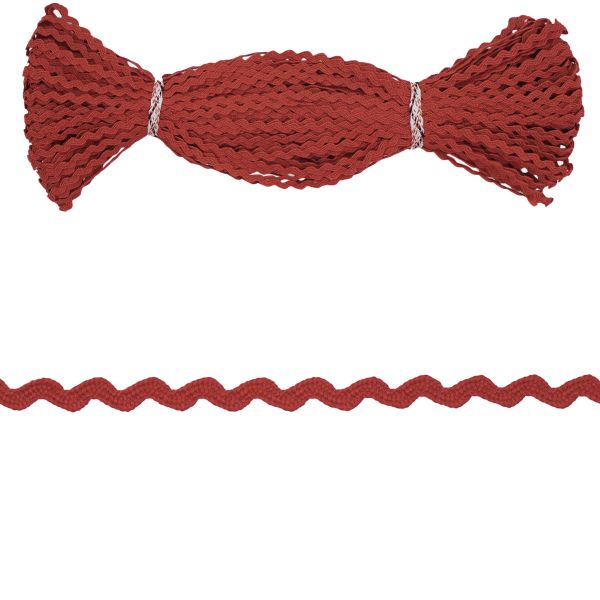 Тесьма вьюнчик, 3 мм, 30 метров (красный), 30 метров