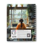 Тетрадь ученическая общая, выборочный УФ лак, A5 96 л. на гребне 65 г/м², белизна 100 %, 4 шт, клетка, 01191 Музыка дождя, Светоч Т113