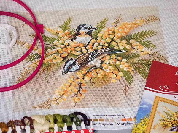 Набор для вышивания нитками Матренин Посад, Наступление весны 37х49 см