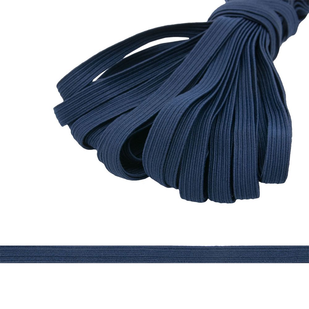 Резинка бельевая (стандартная) 10 мм / 10х10 метров, 8112 т.синий, С1049