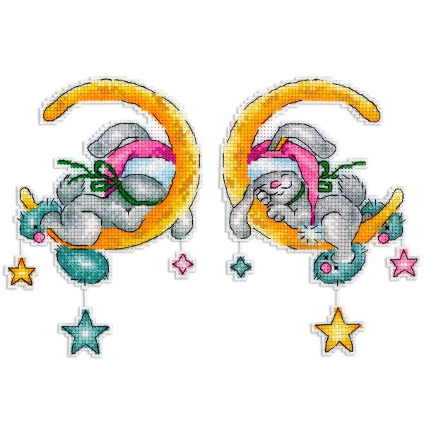 Набор для вышивания нитками МП Студия, на пластиковой канве Сладкий сон 10х11 см