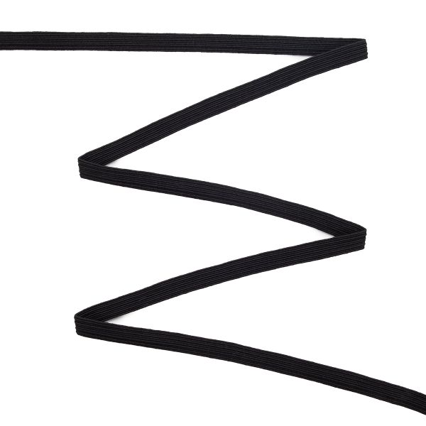 Резинка бельевая (стандартная) 7.0 мм / 100 метров, (продежка) черный (С1121/1)