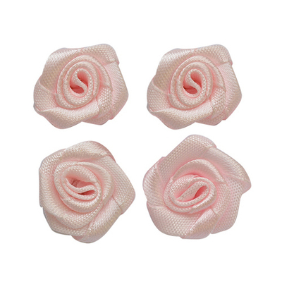 Цветы пришивные 1,9см. 4 шт. (123 жемчужно-розовый), К-9081