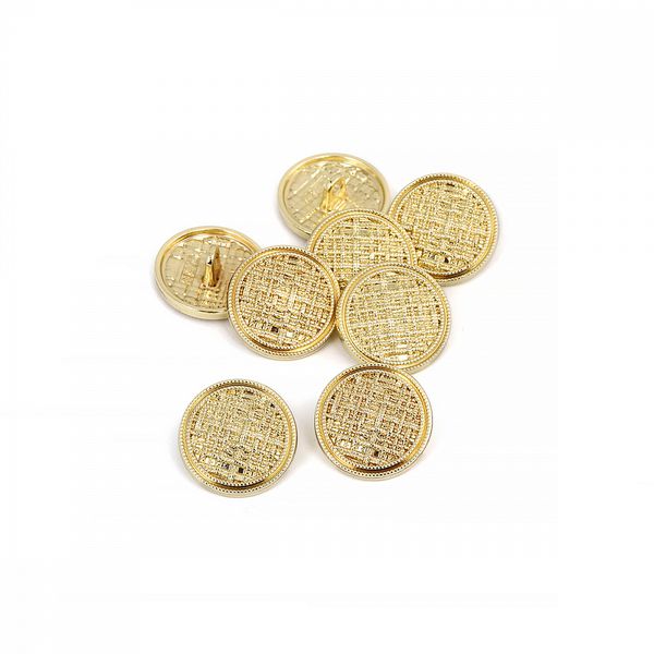 Пуговицы металлические на ножке 28L-18 мм, С-MP06 цв.золото, 10 шт