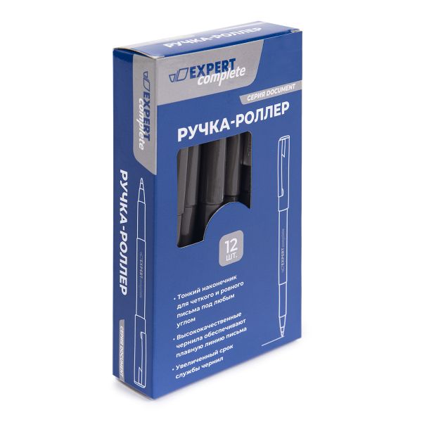 Роллер 0.7 ECRP-02 ⌀0.7 мм, 12 шт, 02 цвет чернил: синий, Expert Complete ECRP-02