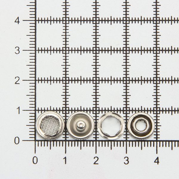 Кнопка рубашечная (джерси) сеточка ⌀9.5 мм, ≈72 шт, МЕТАЛЛ, никель, NEW STAR