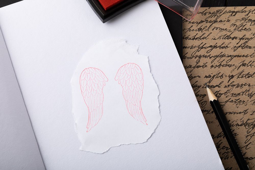 Штамп 5.8х5.8 см, 02 Ангельские крылья, Mr.Painter TSM-03