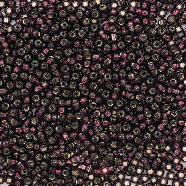 Бисер Preciosa прозрачный с серебр.центром 10/0 (2.3 мм), кв. отв, 20гр, уп.5 шт