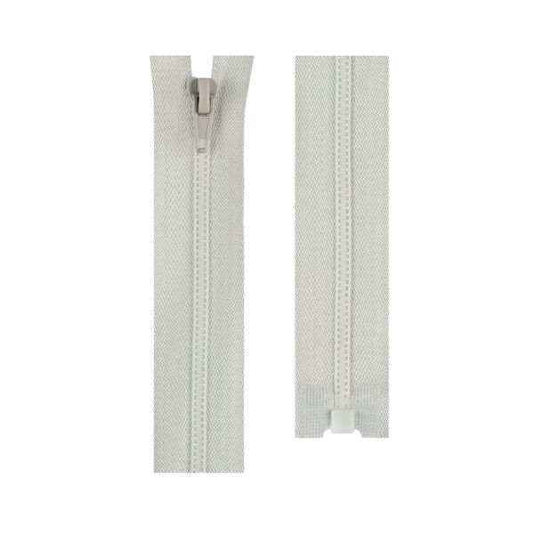 Молния спираль под трактор Т3 (3 мм) 1 зам., разъем., 40 см, 10 шт, №300 св.серый, Gamma G301T