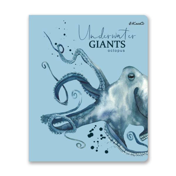 Тетрадь ученическая общая, софт тач, A5+ 96 л. на скобе, белизна 100%, 5 шт, клетка, 000352 Подводная одиссея, Светоч 96ТСК5_12_3_1