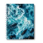 Тетрадь общая с твердой обложкой, глянцевая ламинация A5 80 л. на гребне 65 г/м², белизна 100% 4 шт клетка, 01560 Шторм, Светоч Т215