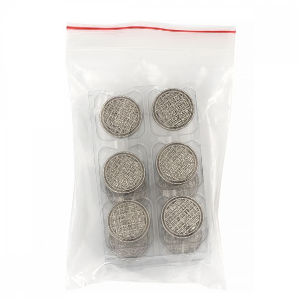 Пуговицы металлические на ножке 28L-18 мм, С-MP06 цв.серебро, 10 шт