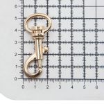 Карабин металл 19.0 мм (53х24 мм), золото, 10 шт