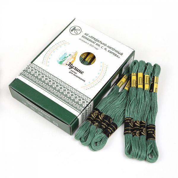 Мулине ПНК им.Кирова цв.8506 полынь, 24 мотка по 8 метров