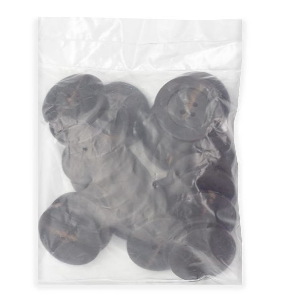 Пуговицы 4 прокола, (5453 черно-коричневый), 24 шт