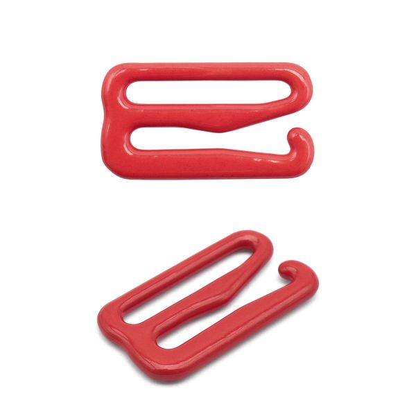 Крючки для бюстгальтера металл 15.0 мм, 20 шт, C820 красный, ГВ1009