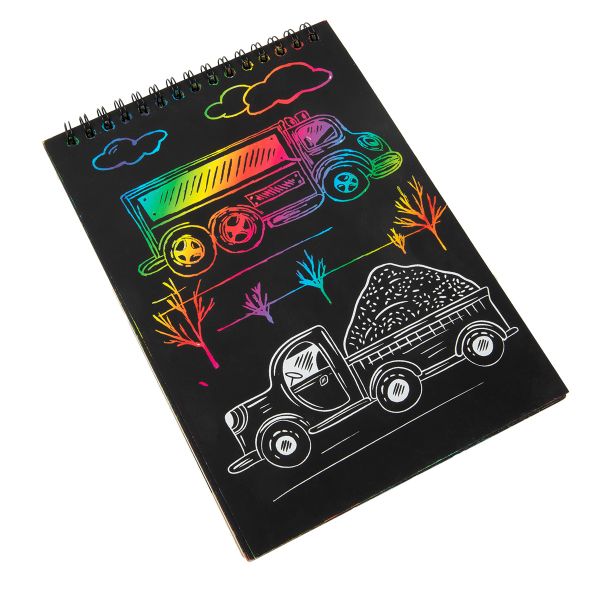 Набор для творчества Гравюра-блокнот Транспорт, 14х20 см, Hobbius GHPB-04